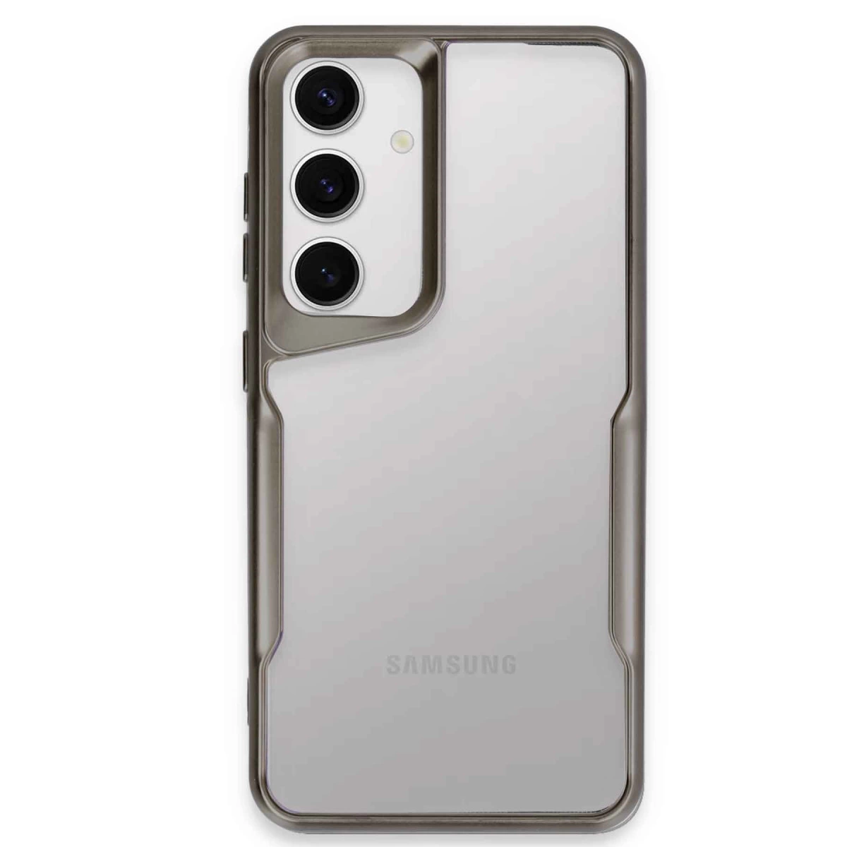 Samsung Galaxy S24 Kılıf Boyi Silikon Kapak - Titan Gri