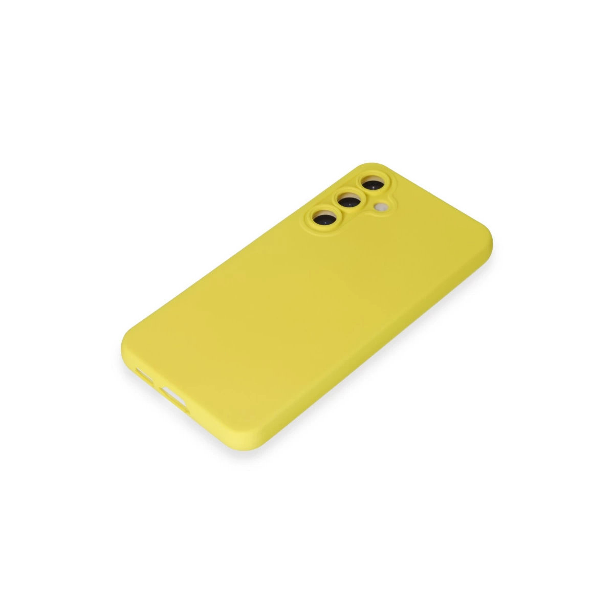 Samsung Galaxy S24 Kılıf Nano İçi Kadife Silikon - Sarı