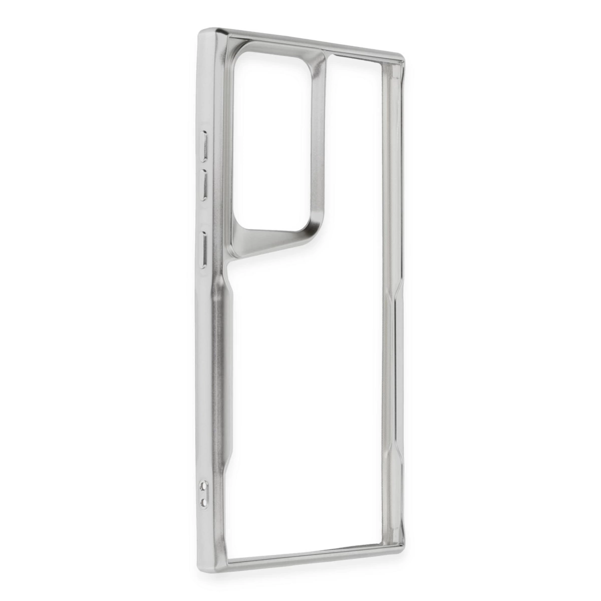 Samsung Galaxy S24 Ultra Kılıf Boyi Silikon Kapak - Gümüş