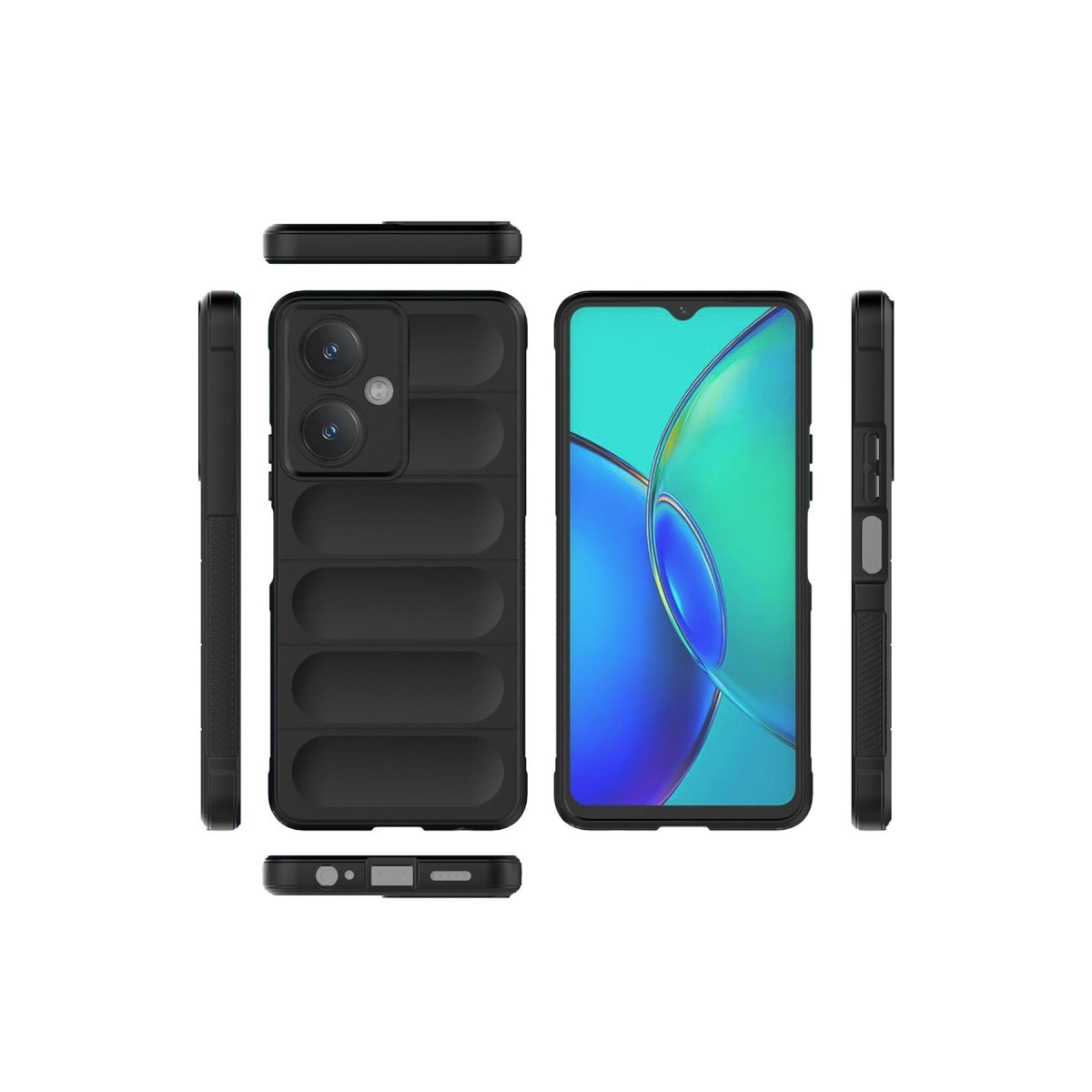 Vivo Y27 Kılıf Optimum Silikon - Krem