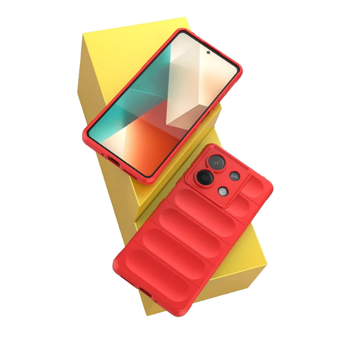 Xiaomi Poco X6 Kılıf Optimum Silikon - Kırmızı