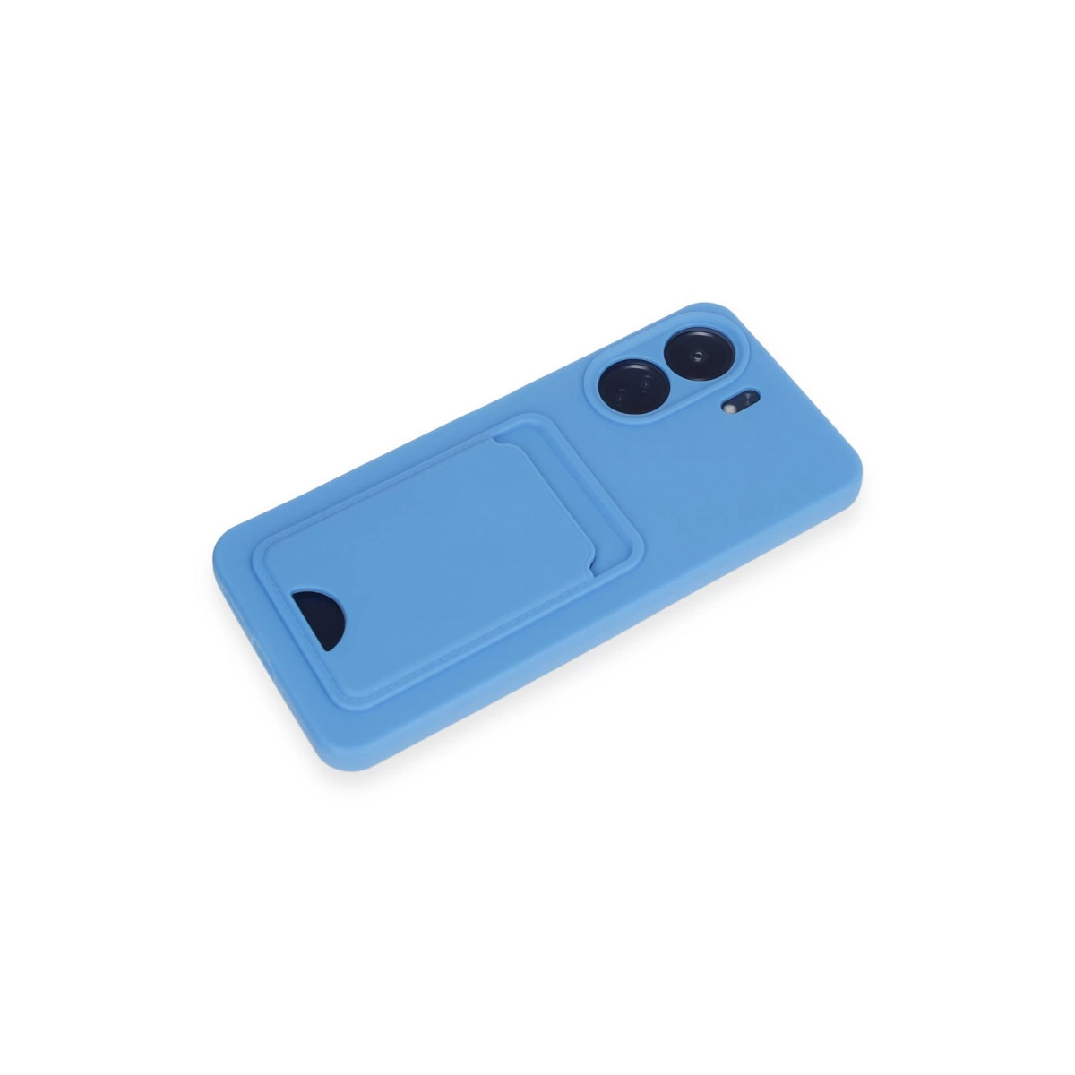 Xiaomi Redmi 13c Kılıf Kelvin Kartvizitli Silikon - Mavi