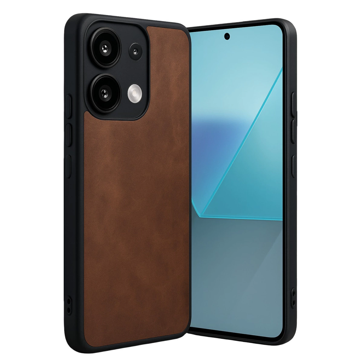 Xiaomi Redmi Note 13 Pro 4g Kılıf Aras Deri Kapak - Taba