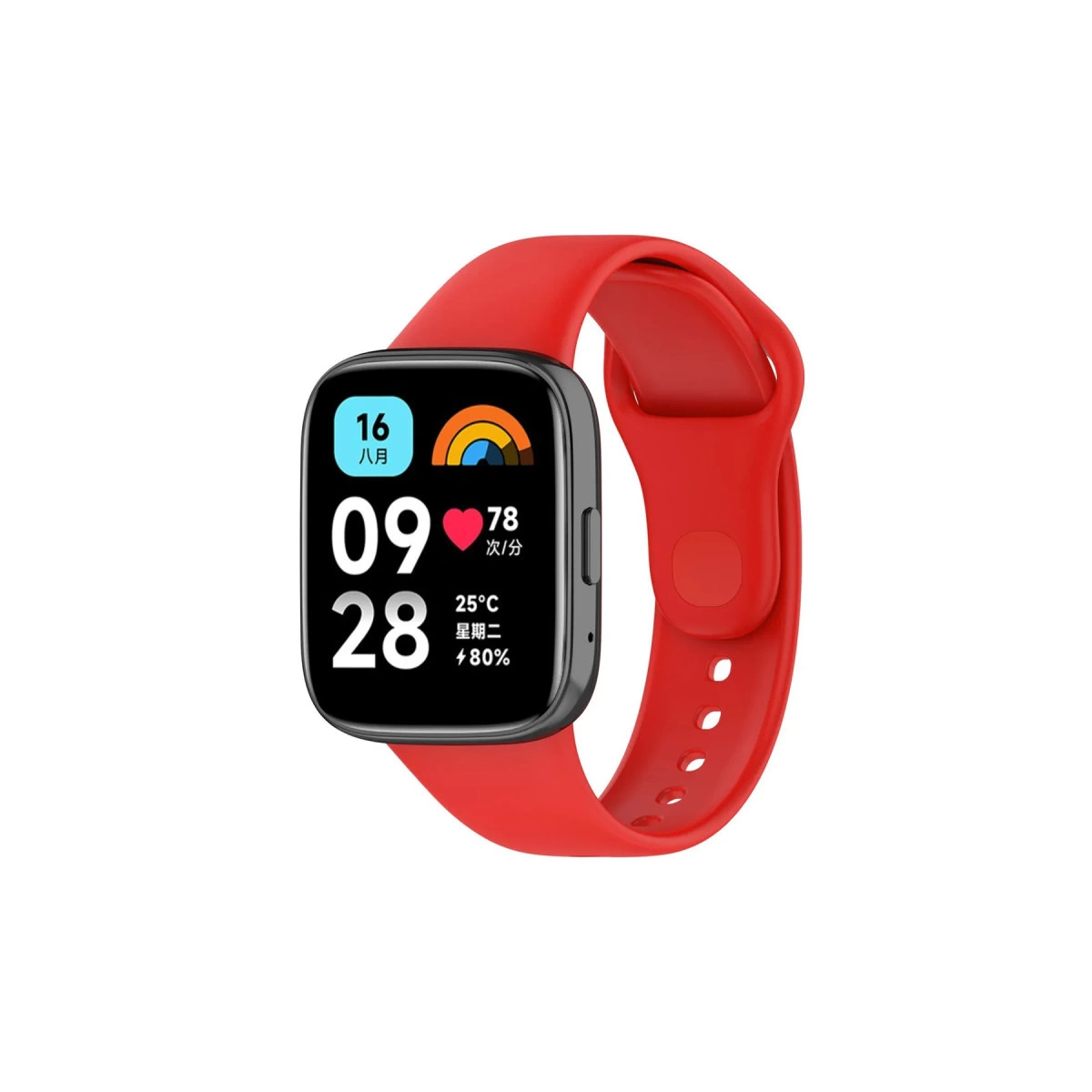 Xiaomi Redmi Watch 3 Active Klasik Kordon - Kırmızı