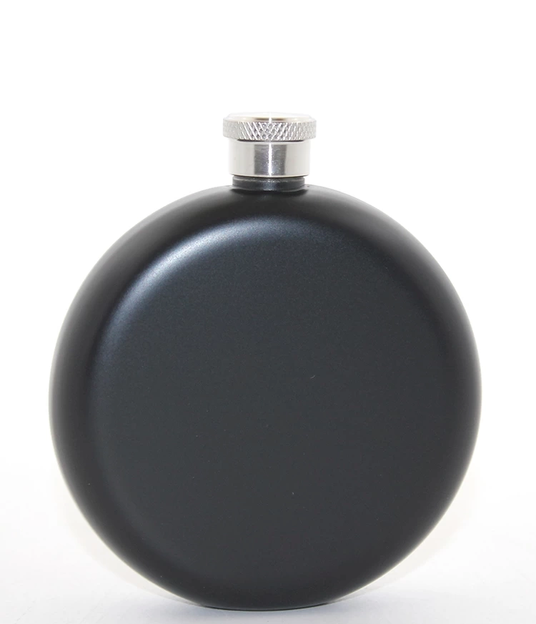 Paslanmaz Çelik Yuvarlak 5 Oz Tekli Matara