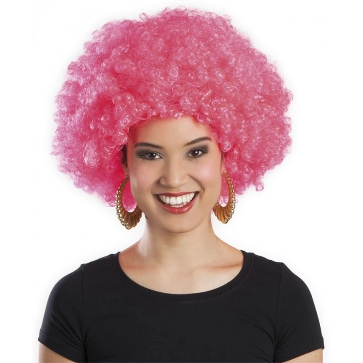Kırmızı Renk Kıvırcık Afro Bonus Peruk
