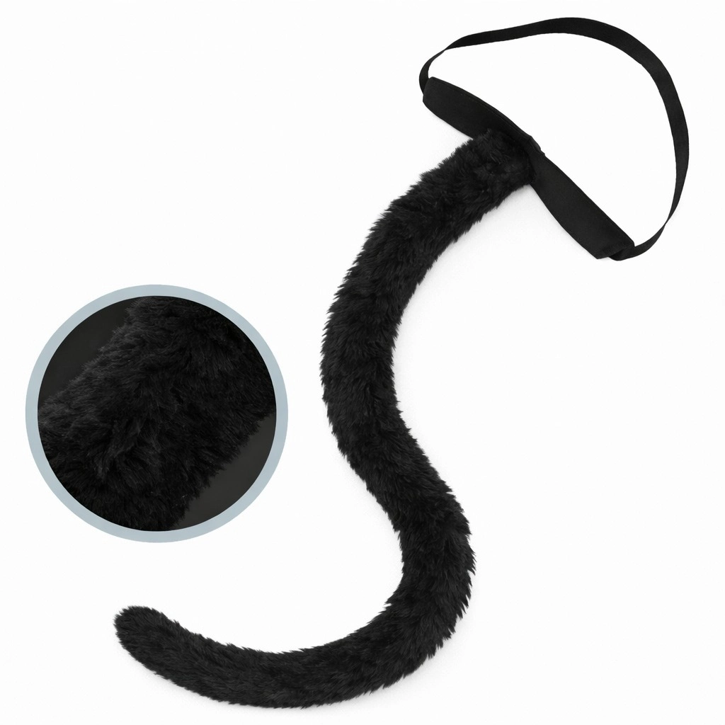 Kırmızı Peluş Kuyruk Şekil Verilebilir 70 Cm