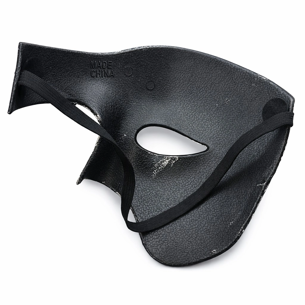 Siyah Yarım Erkek Maske – Phantom Parti  Balo Maskesi
