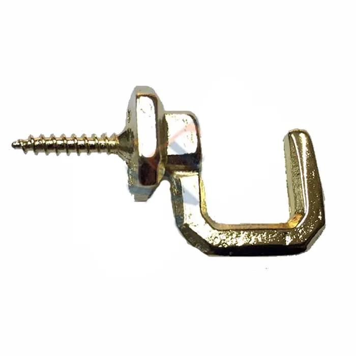 Vidalı Kanca, Askı Büyük - 15x23mm, Siyah - 1 Adet