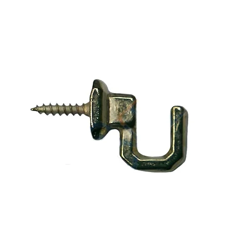 Vidalı Kanca, Askı Küçük - 15x18mm, Siyah - 100 Adet
