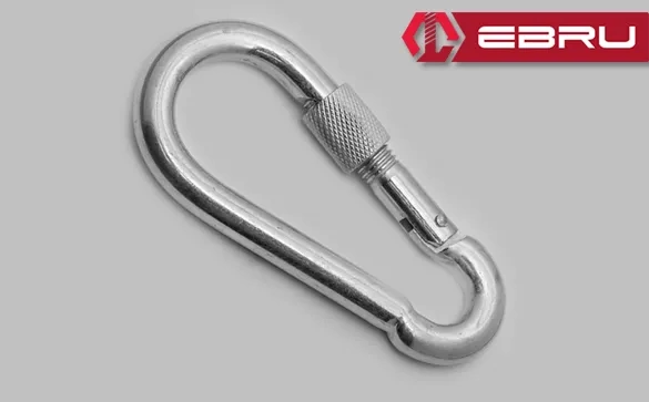 Vidalı Karabina, Kanca, Çengel 12mm - 10 Adet
