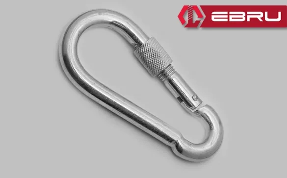 Vidalı Karabina, Kanca, Çengel 8mm - 2 Adet