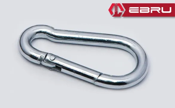 Yaylı Karabina, Çengel, Kanca 8mm - 25 Adet