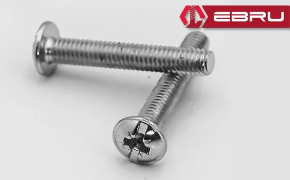 Yuvarlak Yıldız Başlı Rysb Kulp Vidası, Civata M4x12 - 500 Adet